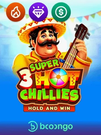 Gokkast 3 Super Hot Chillies van 3Oaks bij Luxe Vegas